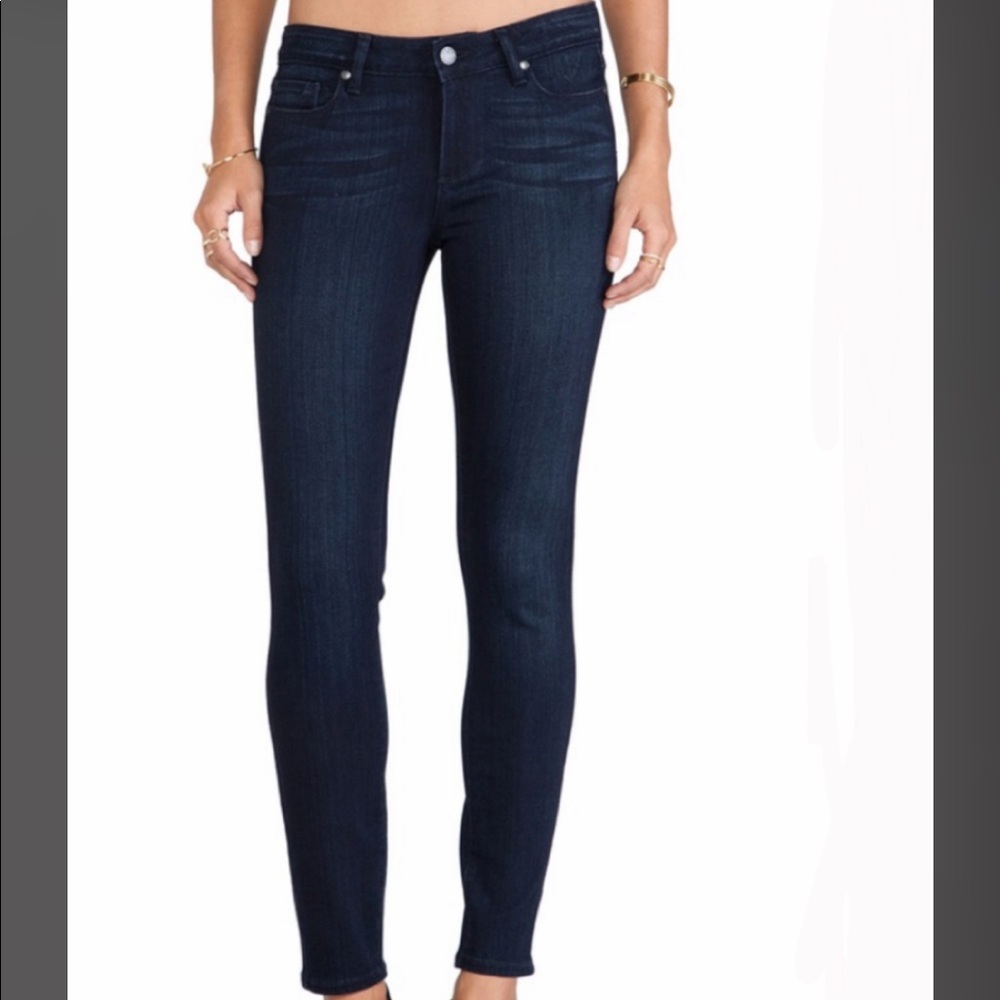 PAIGE verdugo ankle skinny jeans in mae wash